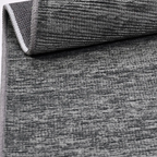 SHARED | Mimosa Charcoal Grey Solid Modern Machine Woven Living Room  photo 4