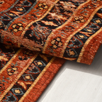 SHARED | Crescent Rust Persian Style Traditional Machine Woven Living photo 4