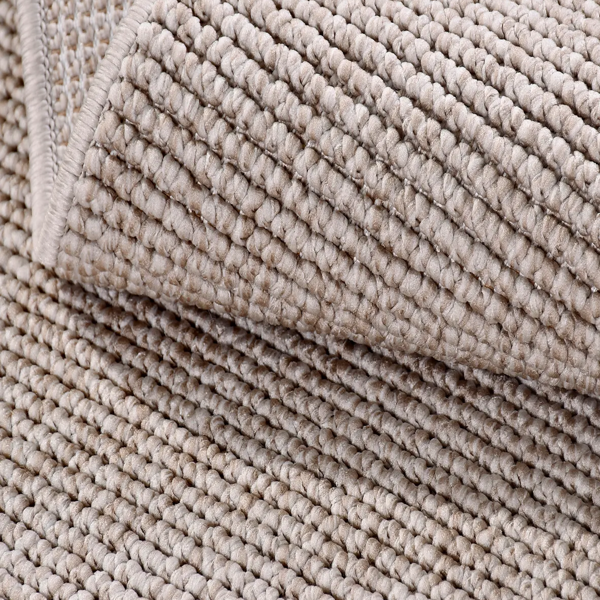 SHARED | Lazuli Beige Solid Scandinavian Ribbed Texture Machine Woven photo 4
