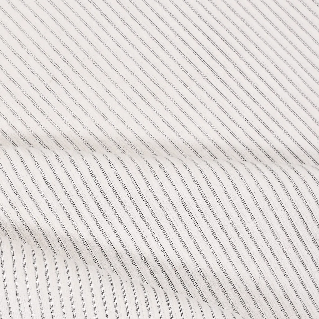 SHARED | Peony Cream Taupe Striped Modern Machine Woven Living Room B photo 4