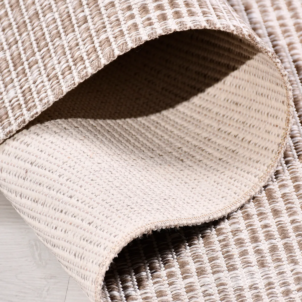 SHARED | Peridot Beige Solid Modern Machine Woven Cream Taupe Living  photo 4