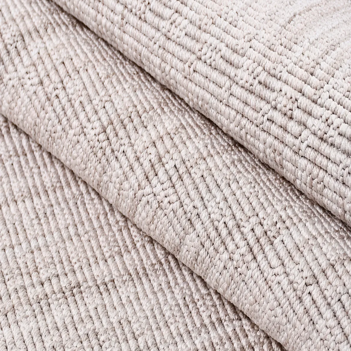 SHARED | Iznik Light Grey Solid Scandinavian Machine Woven Living Roo photo 4