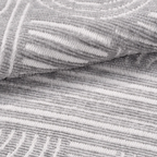 SHARED | Dogrose Grey Ivory Modern Geometric High-Low Machine Woven L photo 4