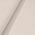 SHARED | Gloaming Cream Modern Geometric Carved Texture Machine Woven photo 4