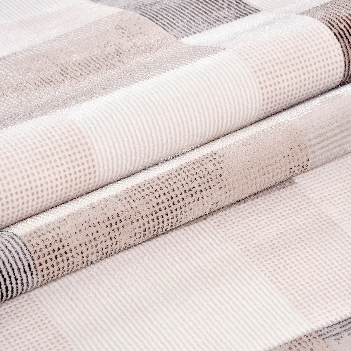 SHARED | Aster Modern Geometric Beige Cream Taupe Machine Woven Livin photo 4