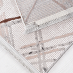 SHARED | Sandbar Cream Beige Abstract Modern Machine Woven Living Roo photo 4