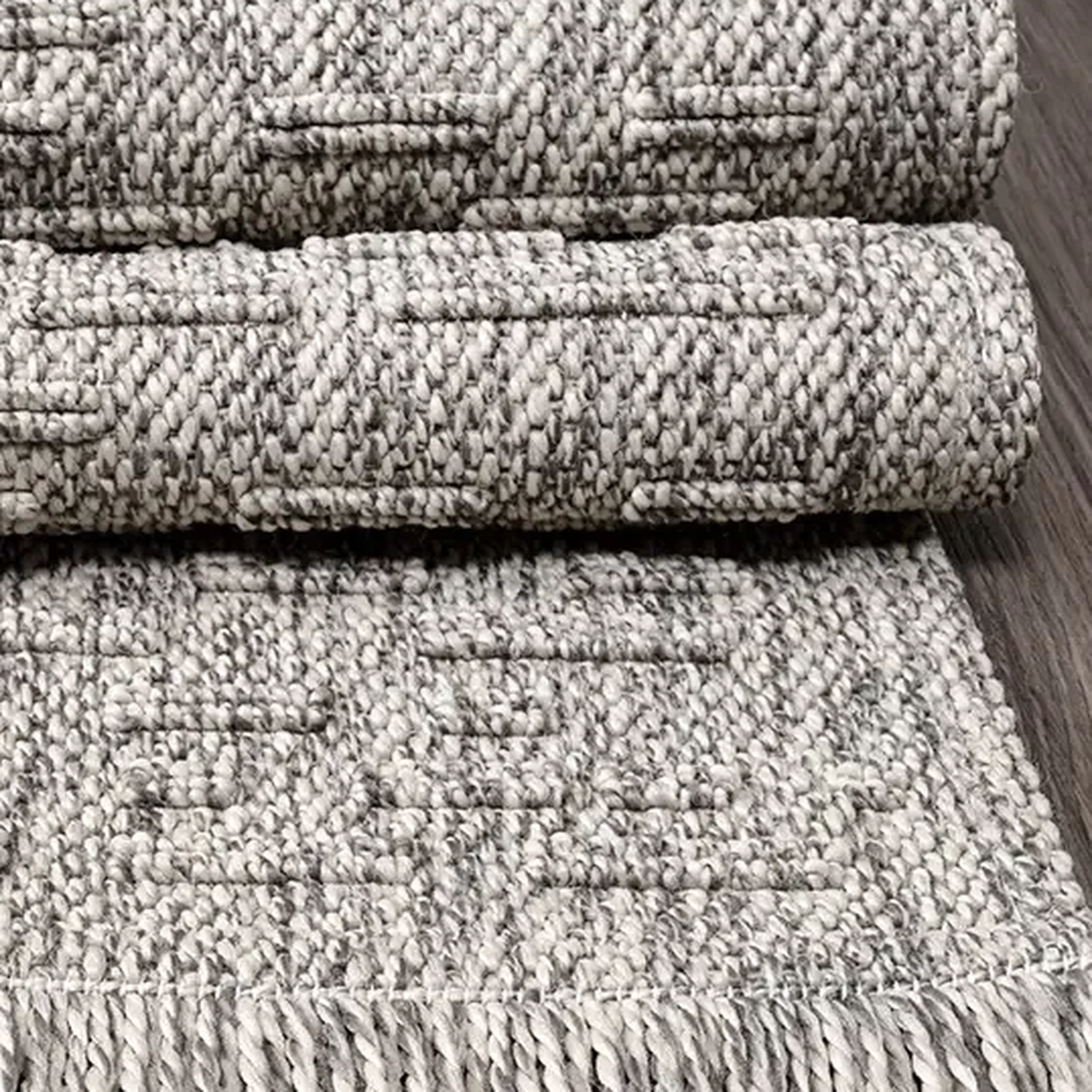 SHARED | Adamant Grey Abstract Modern Machine Woven Living Room Bedro photo 5