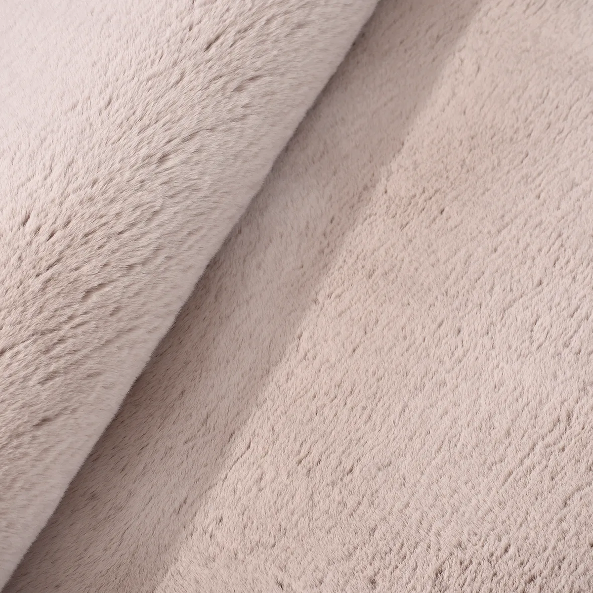 SHARED | Ephesus Blush Pink Solid Shaggy Faux Fur Machine Woven Glam  photo 5