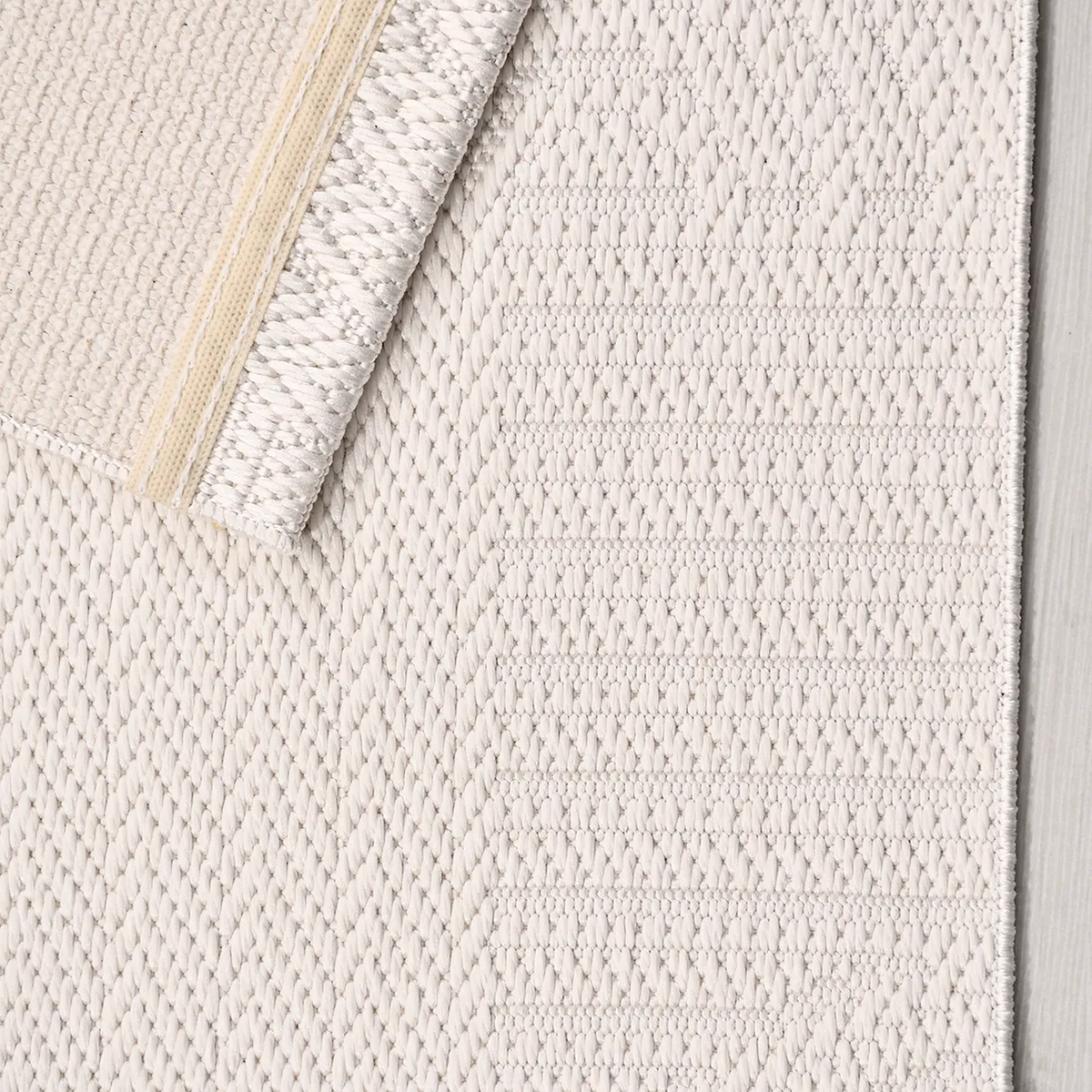 SHARED | Heath Cream Abstract Modern Machine Woven Ivory Beige Living photo 5