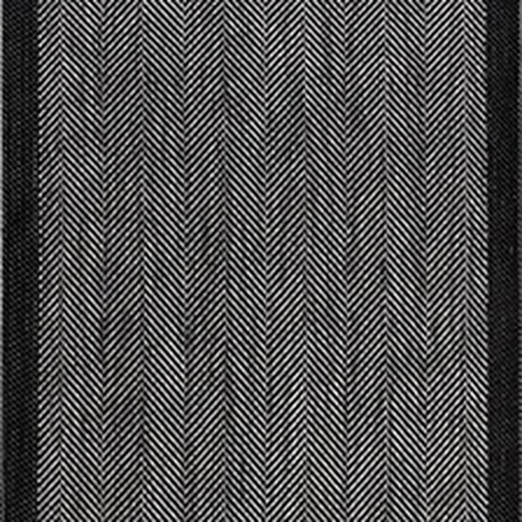 SHARED | Tamarisk Black Grey Geometric Herringbone Modern Machine Wov photo 4
