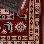 SHARED | Firelight Rust Red Persian Style Traditional Machine Woven L photo 5