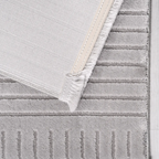 SHARED | Chervil Light Grey Geometric Modern Machine Woven Living Roo photo 5
