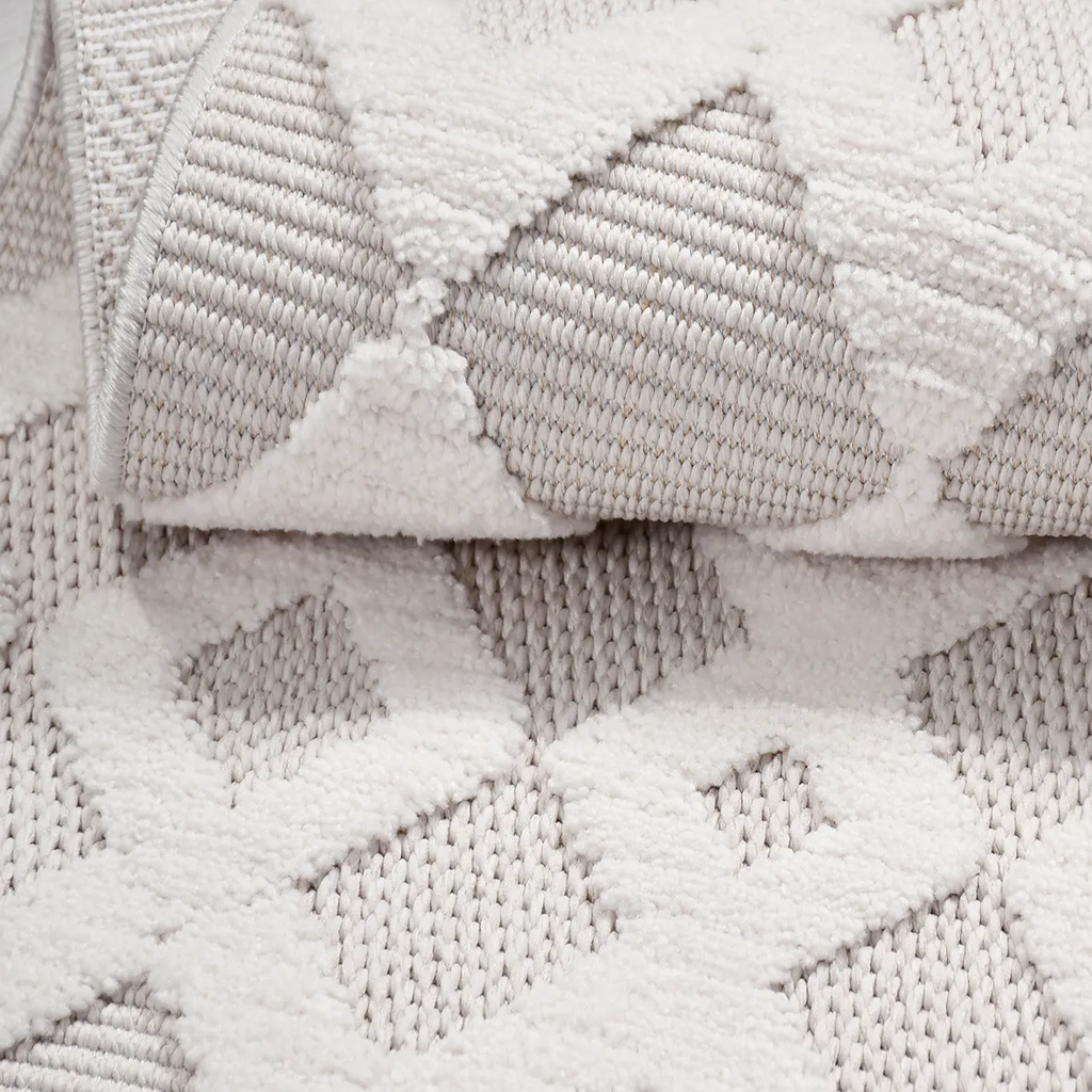 SHARED | Loggia Ivory Cream Geometric Diamond Transitional Modern Mac photo 4