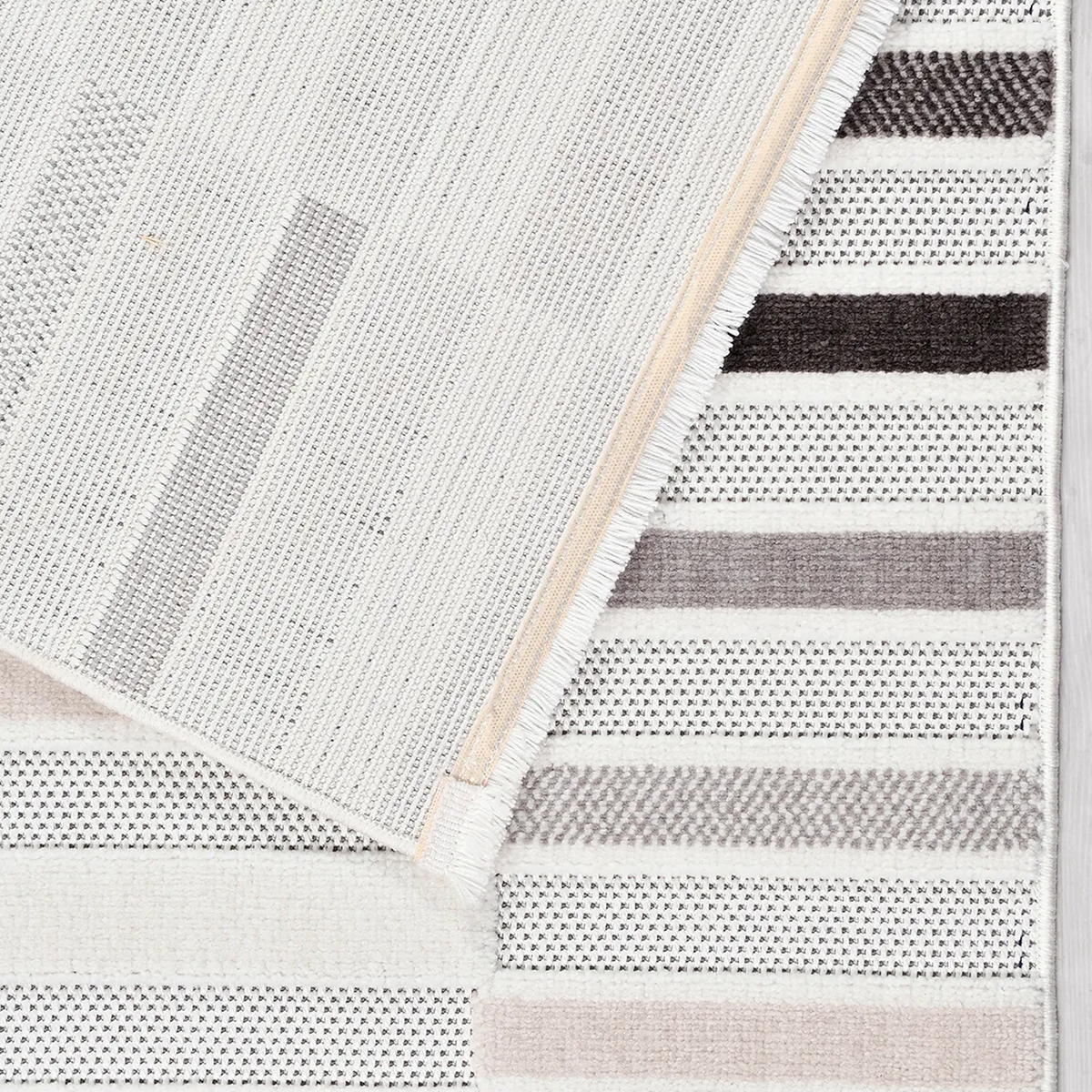 SHARED | Blackthorn Modern Geometric Machine Woven Cream Beige Blush  photo 5