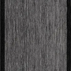 SHARED | Sedge Black Grey Striped Modern Machine Woven Living Room Be photo 4