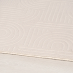SHARED | Gloaming Cream Modern Geometric Carved Texture Machine Woven photo 5