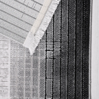 SHARED | Wold Grey Abstract Modern Machine Woven Bordered Living Room photo 5