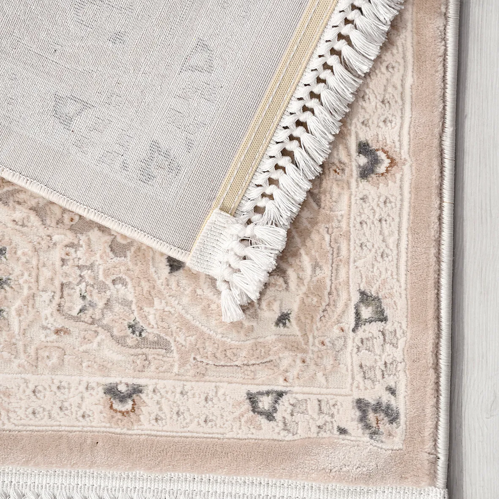 SHARED | Dolomite Persian Style Floral Cream Beige Grey Traditional M photo 5