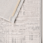 SHARED | Schist Cream Grey Abstract Modern Machine Woven Living Room  photo 5