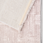 SHARED | Cupola Blush Pink Cream Abstract Modern Machine Woven Living photo 5