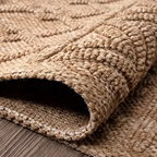 SHARED | Yewfield Tan Geometric Textured Machine Woven Transitional L photo 5