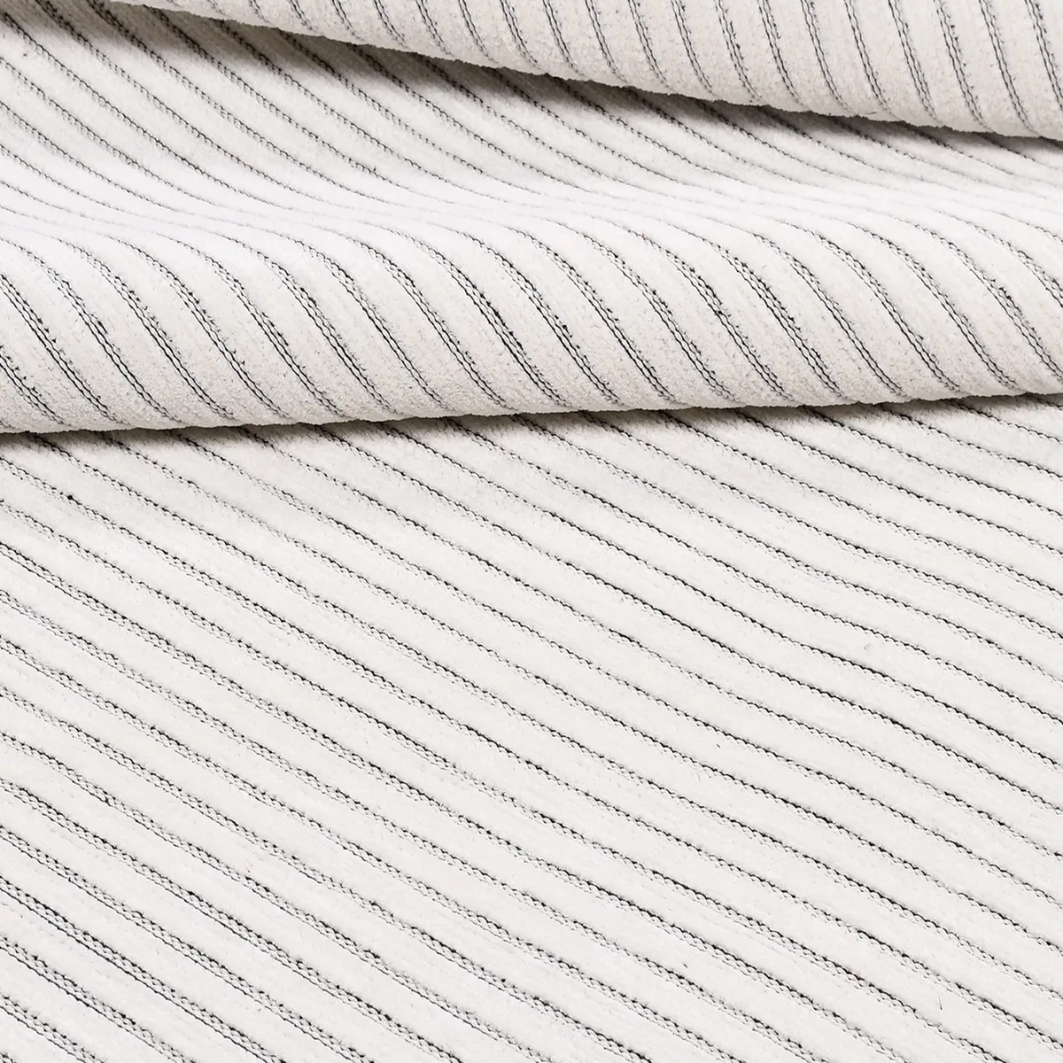SHARED | Peony Cream Taupe Striped Modern Machine Woven Living Room B photo 5