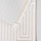 SHARED | Bryony Cream Ivory Geometric Modern Machine Woven Living Roo photo 5