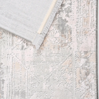 SHARED | Filbert Cream Grey Abstract Modern Machine Woven Living Room photo 5