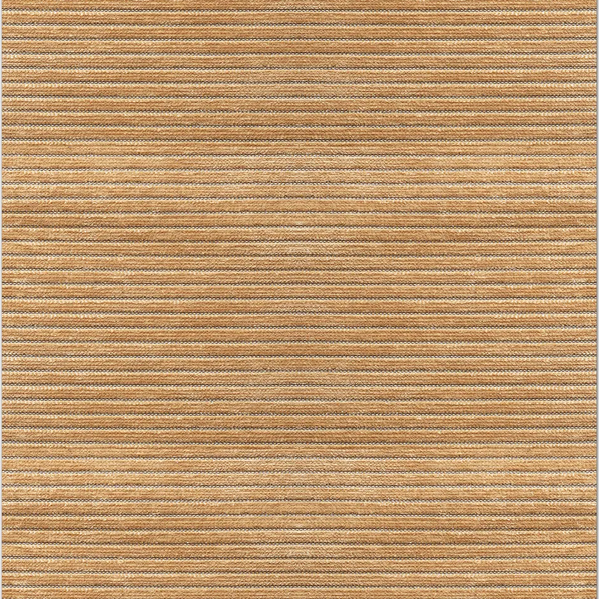 SHARED | Nutmeg Camel Striped Modern Machine Woven Living Room Bedroo photo 5