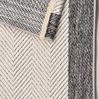 SHARED | Chicory Cream Charcoal Scandinavian Geometric Machine Woven  photo 5