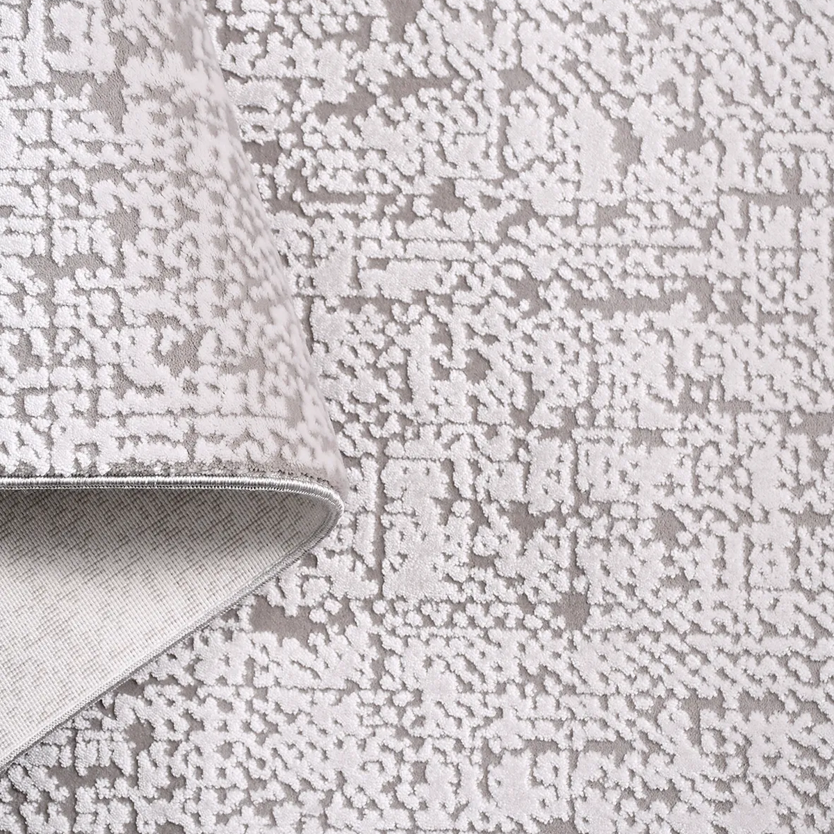 SHARED | Dingle Cream Beige Grey Abstract Modern Machine Woven Living photo 5