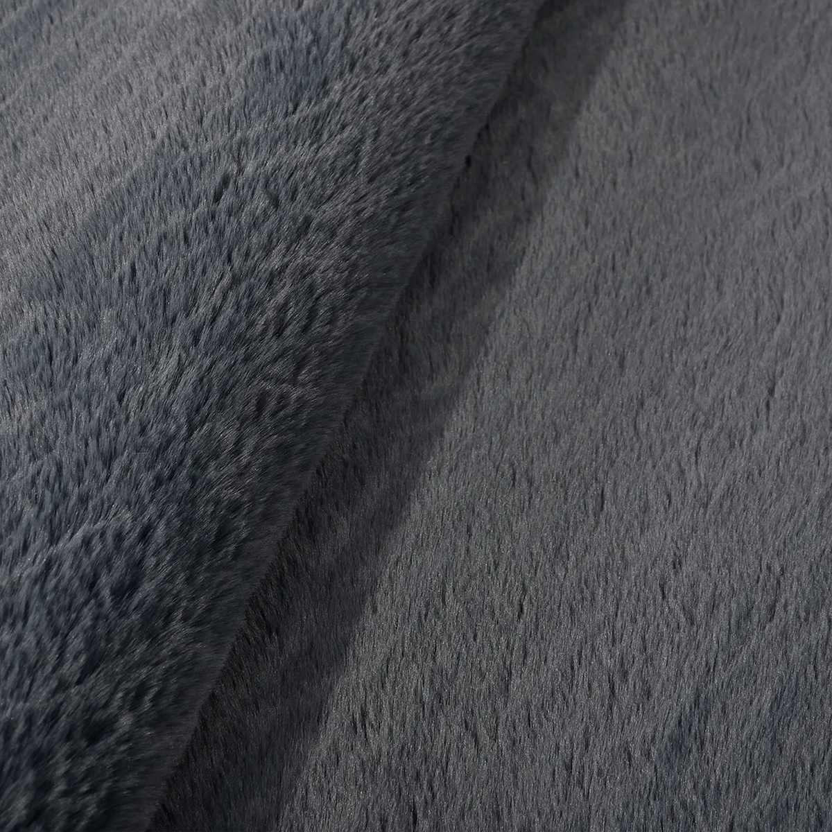 SHARED | Knidos Charcoal Grey Solid Shag Modern Machine Woven Living  photo 5