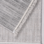 SHARED | Kalkan Light Grey Solid Scandinavian Machine Woven Living Ro photo 5