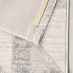 SHARED | Selenite Modern Geometric Machine Woven Cream Grey Beige Ter photo 5