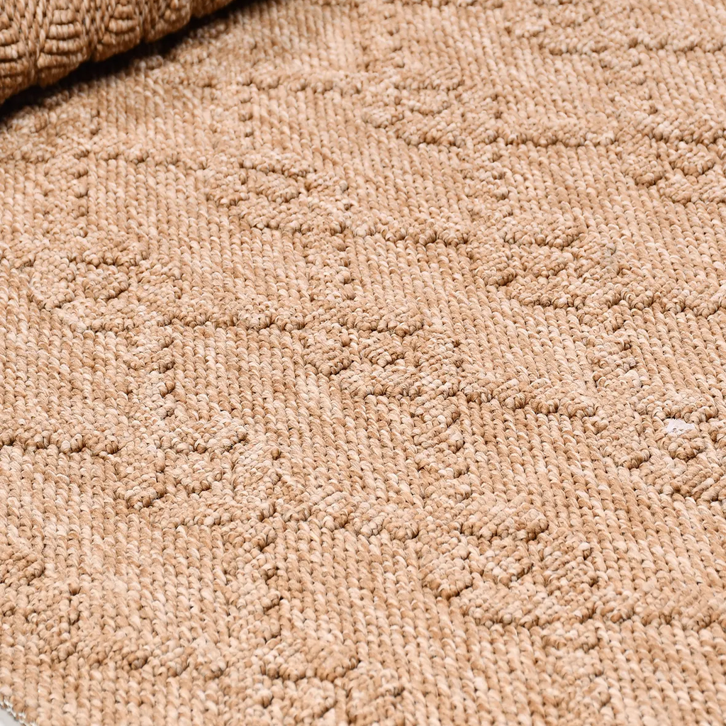 SHARED | Yarrow Tan Boho Geometric Diamond Machine Woven Living Room  photo 5