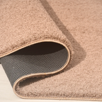 SHARED | Thaw Taupe Solid Modern Plush Machine Woven Living Room Bedr photo 5
