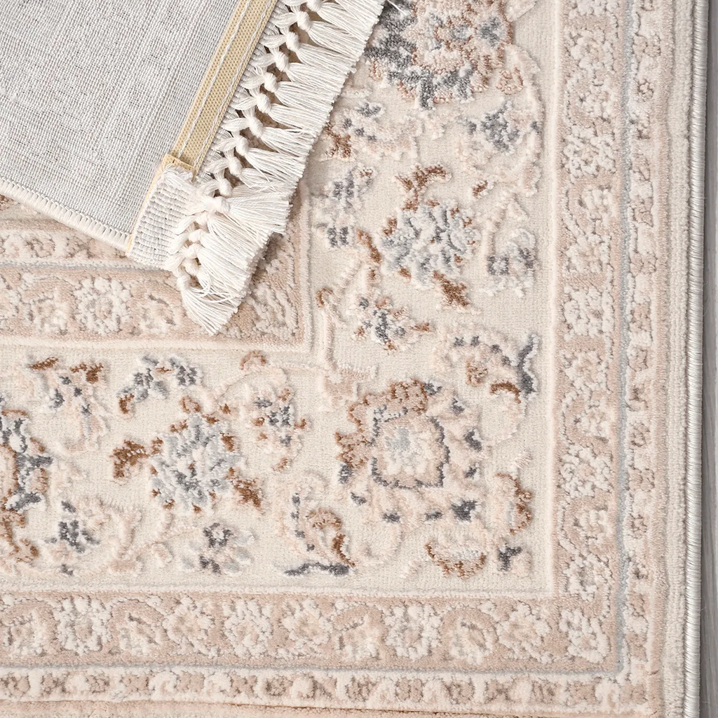 SHARED | Corundum Cream Beige Persian Style Traditional Machine Woven photo 5