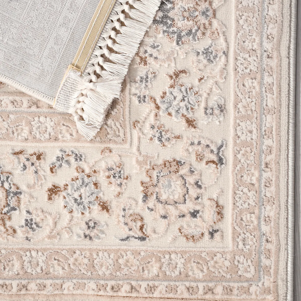 SHARED | Corundum Cream Beige Persian Style Traditional Machine Woven photo 5