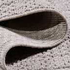 SHARED | Scriptorium Grey Cream Solid Textured Flatweave Machine Wove photo 4