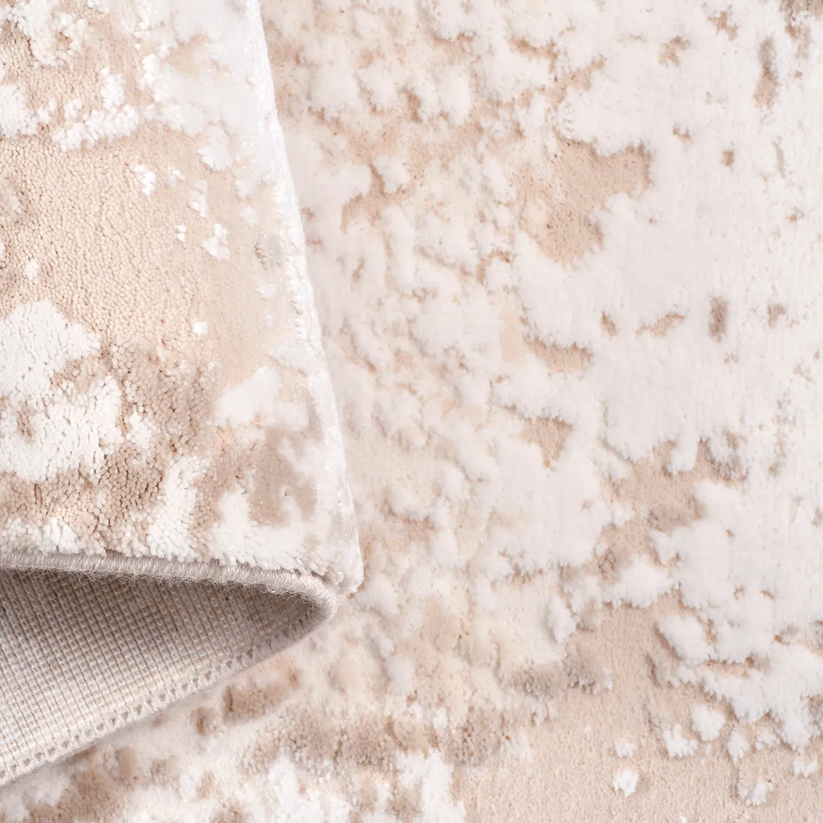 SHARED | Moraine Cream Beige Abstract Modern Machine Woven Living Roo photo 5