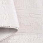 SHARED | Plateau Cream Modern Geometric Textured Machine Woven Living photo 5