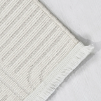 SHARED | Elmwood Ivory Geometric Modern Machine Woven Carved High Low photo 5