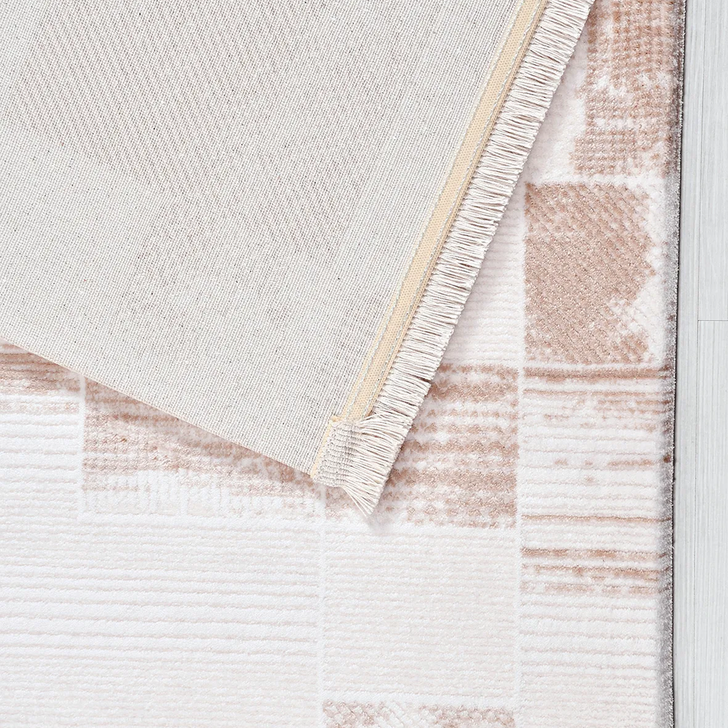 SHARED | Afterglow Blush Pink Cream Abstract Modern Machine Woven Liv photo 5