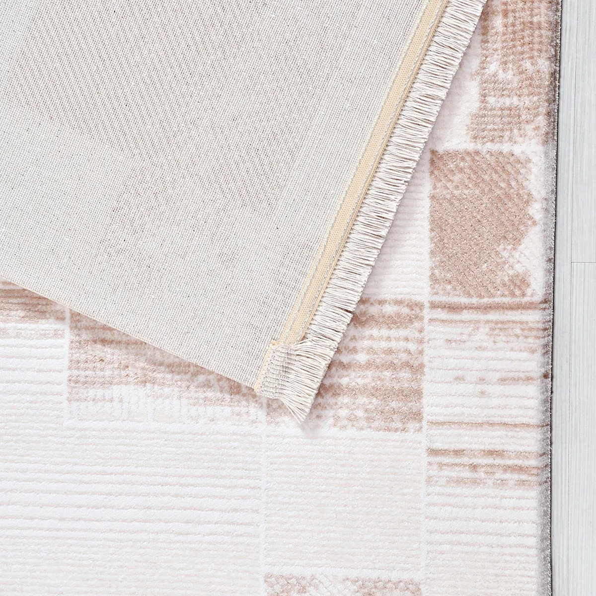 SHARED | Afterglow Blush Pink Cream Abstract Modern Machine Woven Liv photo 5