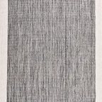 SHARED | Tansy Grey Cream Striped Scandinavian Machine Woven Living R photo 4