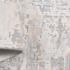SHARED | Henna Cream Grey Abstract Modern Machine Woven Living Room B photo 5