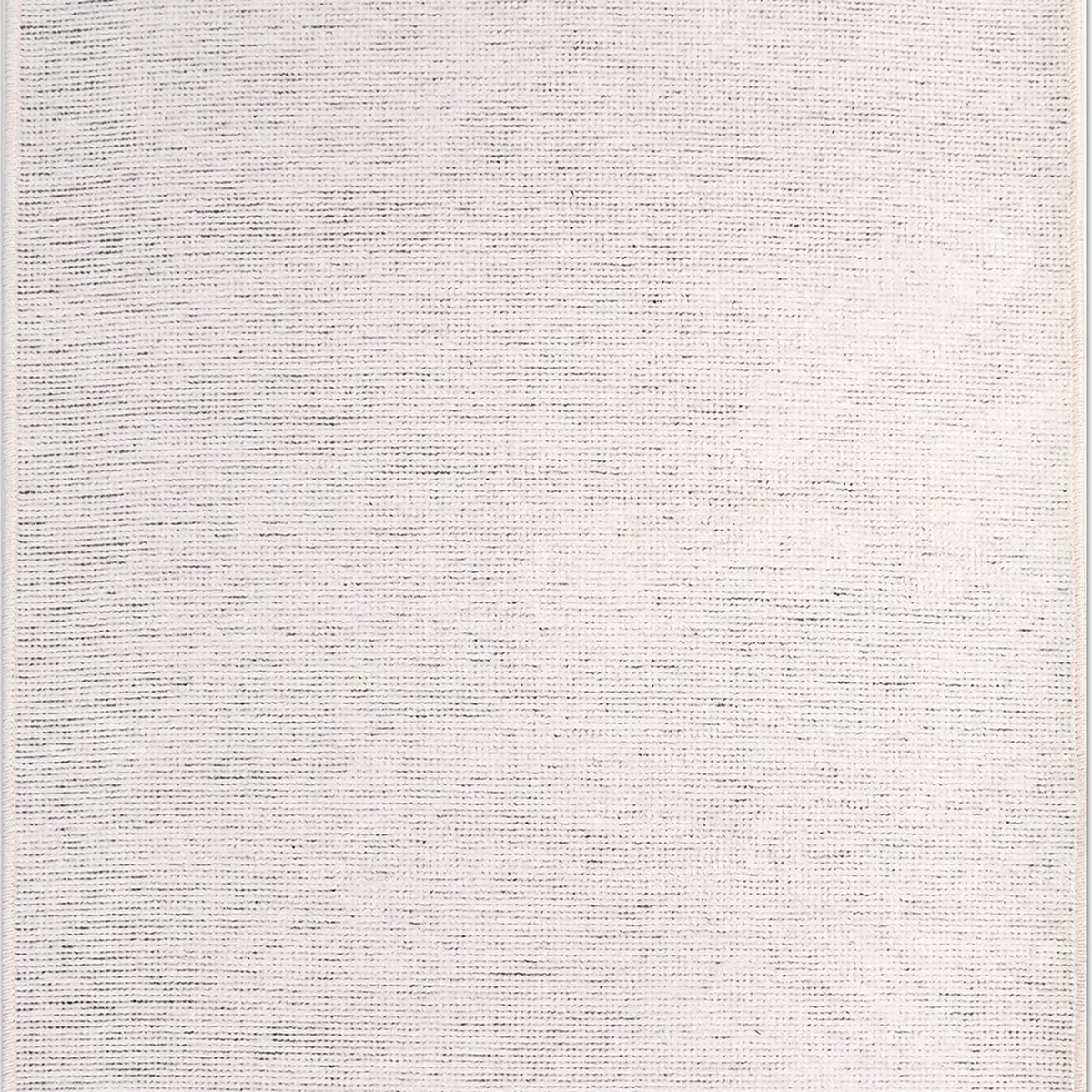 SHARED | Mistletoe Ivory Solid Modern Machine Woven Living Room Bedro photo 5