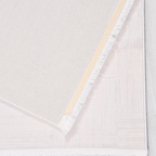 SHARED | Miletus Cream Solid Modern Machine Woven Fringe Living Room  photo 5