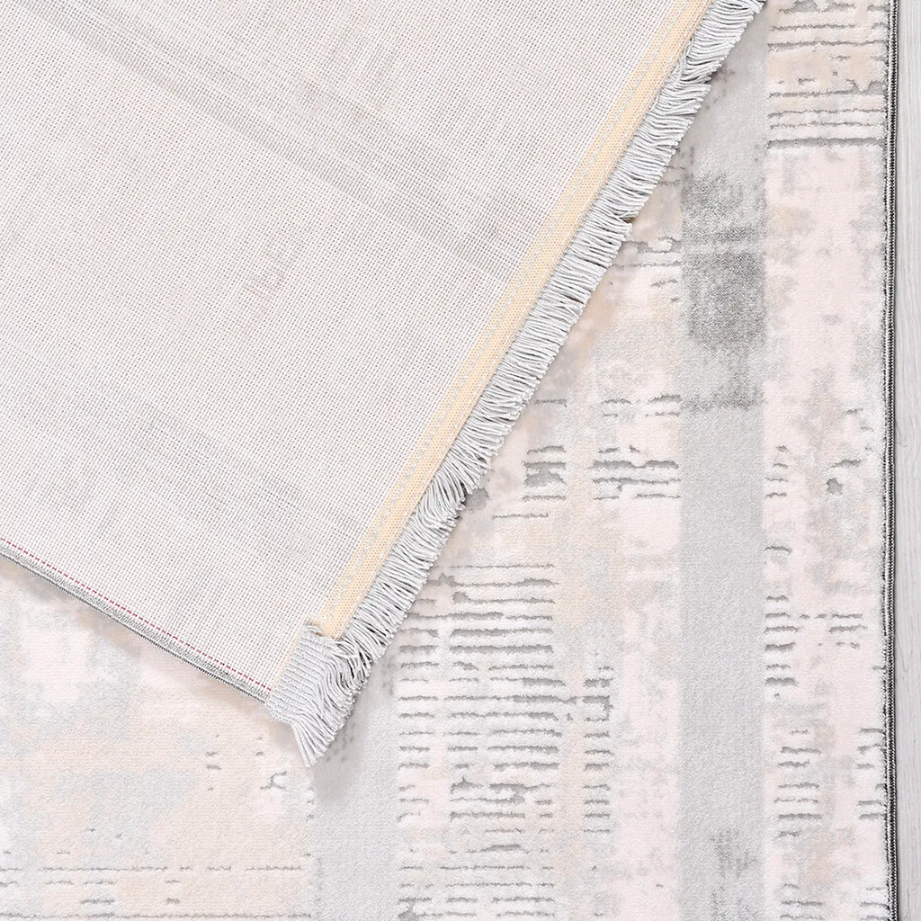 SHARED | Hemlock Cream Grey Abstract Modern Machine Woven Living Room photo 5