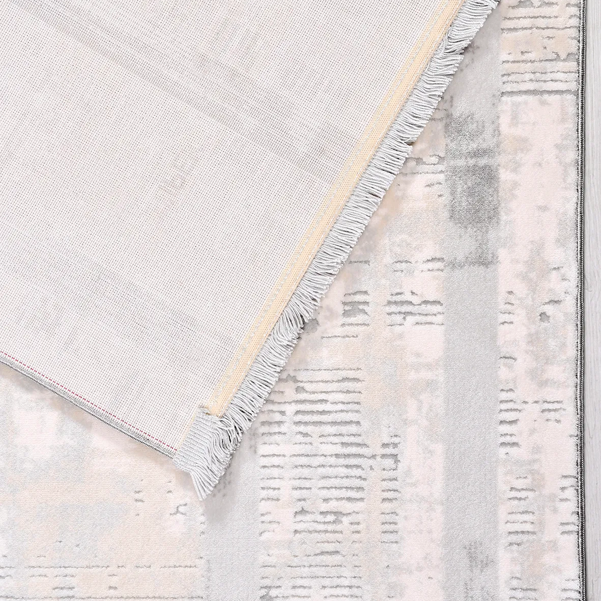 SHARED | Hemlock Cream Grey Abstract Modern Machine Woven Living Room photo 5